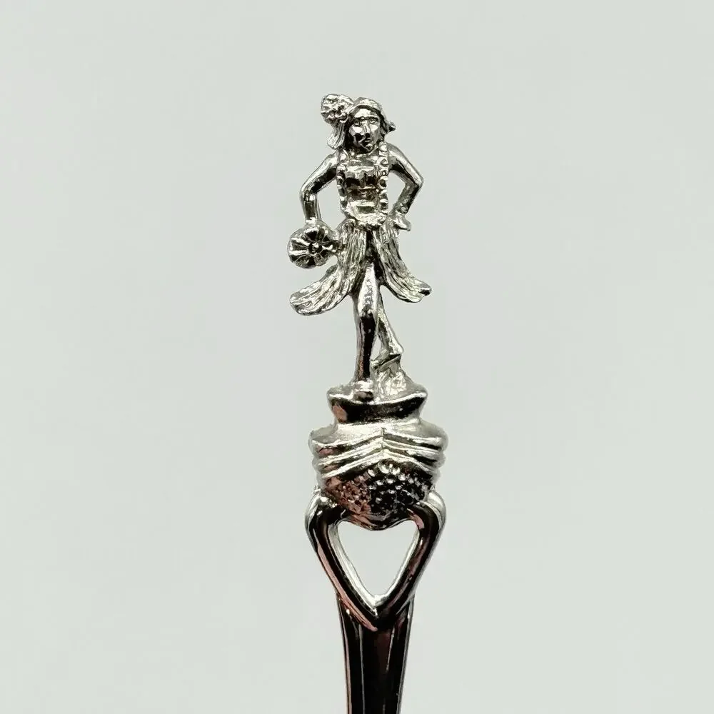 Aloha From Hawaii Fort USA Silver Vintage Souvenir Spoon 3.5